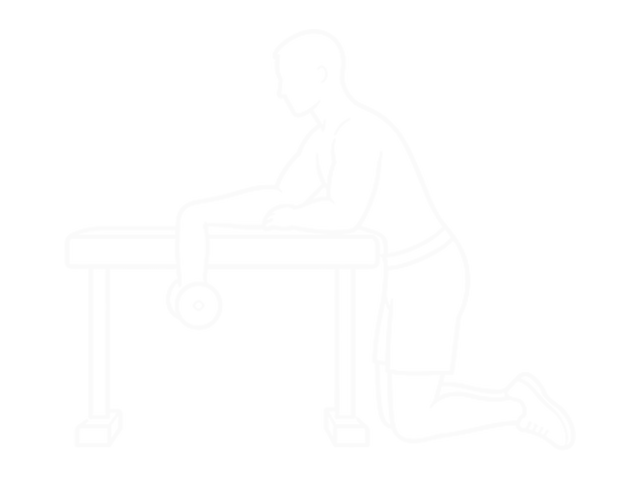 Dumbbell Over Bench One-Arm Neutral Wrist Curl — 시작
