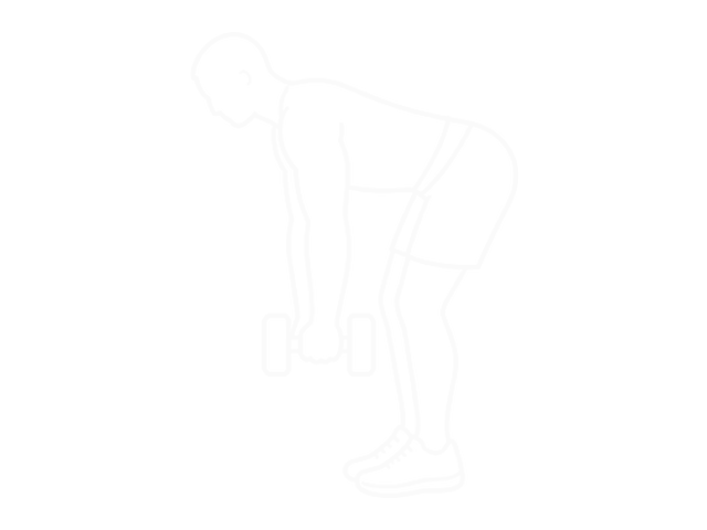 Dumbbell Palm Rotational Bent Over Row — Start