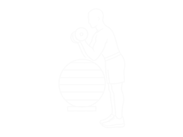 Dumbbell Preacher Curl Over Exercise Ball — 끝