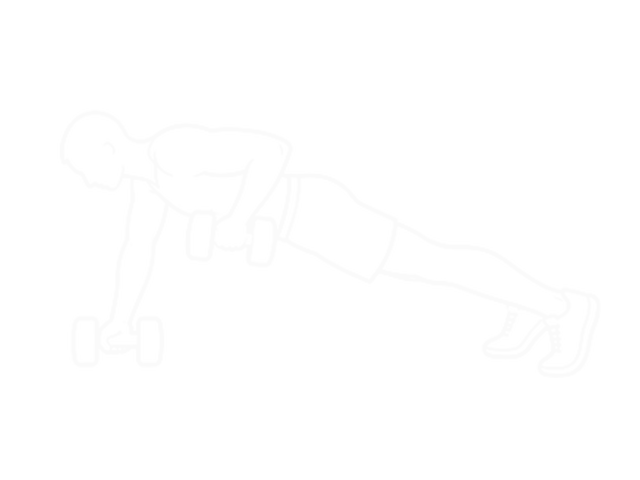 Dumbbell Renegade Row — End