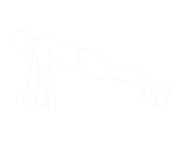 Dumbbell Renegade Row — Start