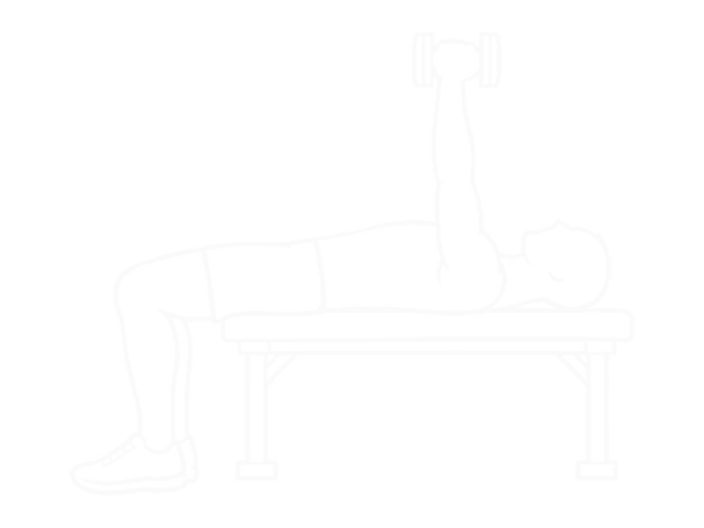 Dumbbell Reverse Bench Press — End