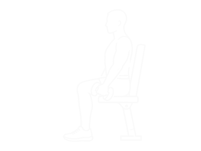 Seated Dumbbell Alternate Front Raise — 시작