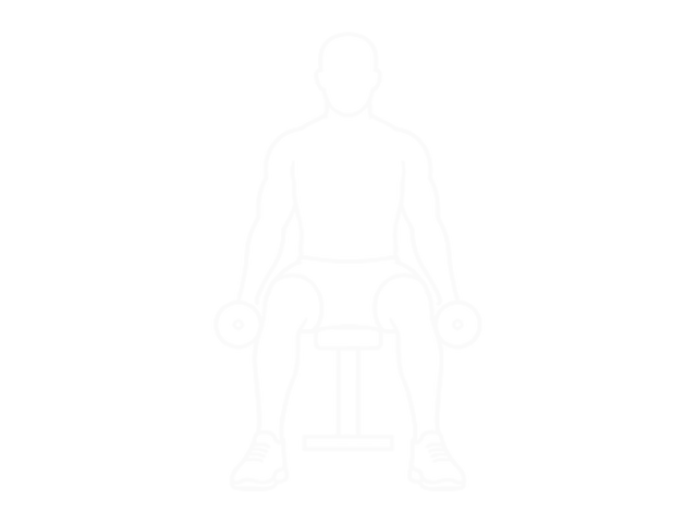 Seated Dumbbell Lateral Raise — Start