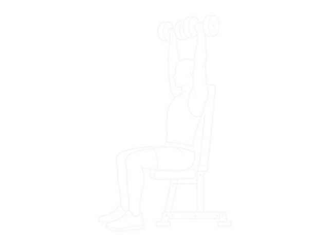 시티드 덤벨 숄더 프레스 — 끝