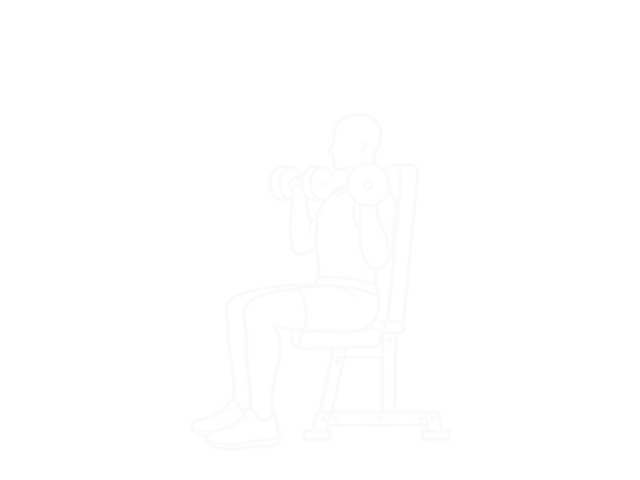 시티드 덤벨 숄더 프레스 — 시작