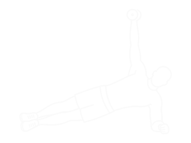 Dumbbell Side Plank with Rear Fly — 끝