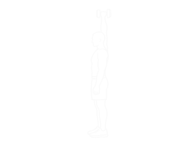 Dumbbell Single Arm Overhead Carry — Start