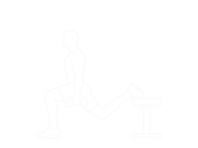 Dumbbell Single-Leg Split Squat — End