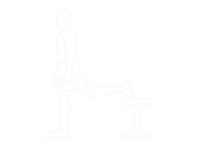 Dumbbell Single-Leg Split Squat — Start