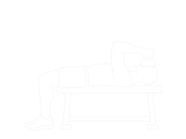 Dumbbell Skull Crusher — End