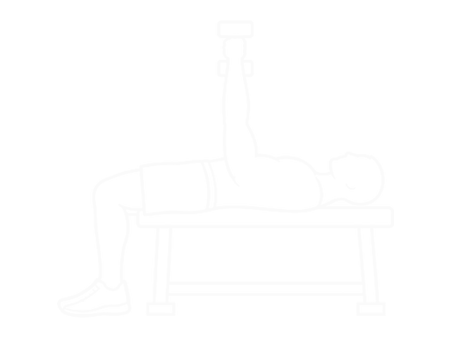 Dumbbell Skull Crusher — Start