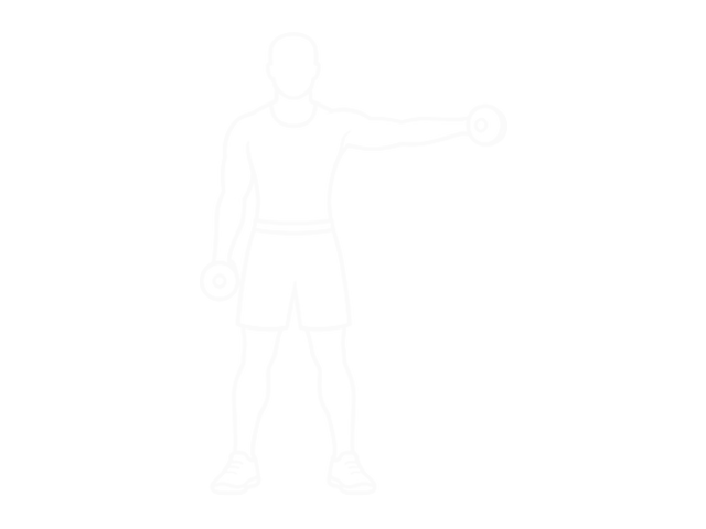 Standing Dumbbell Alternate Raise — End