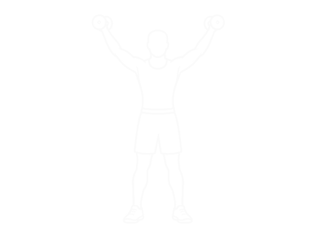 Standing Dumbbell Around World — End