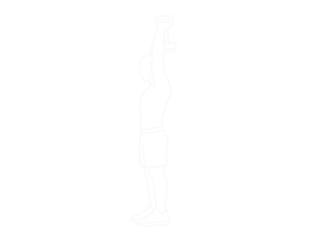 Standing Dumbbell Triceps Extension — End