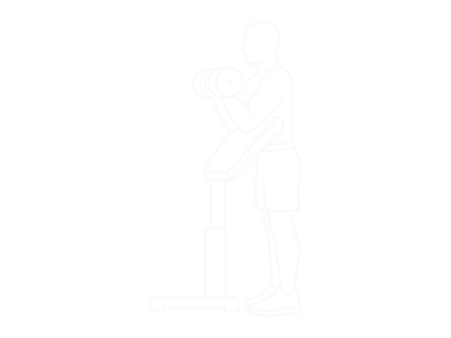 Standing Dumbbell Zottman Preacher Curl — End