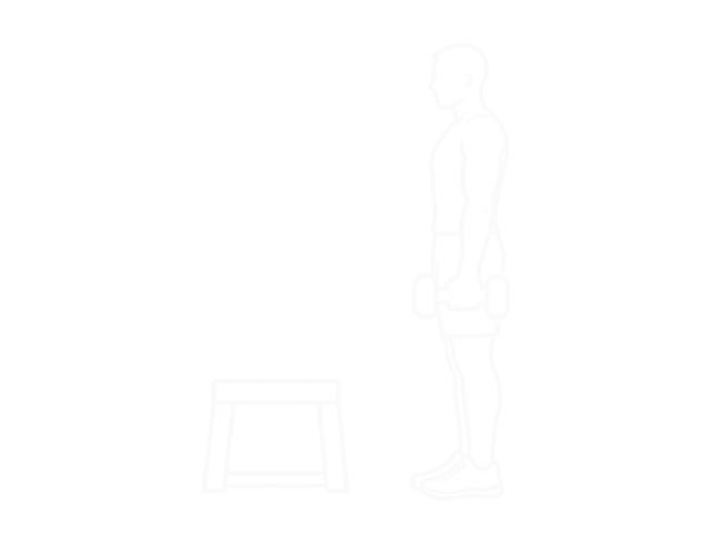 Dumbbell Step-Up Lunge — 시작