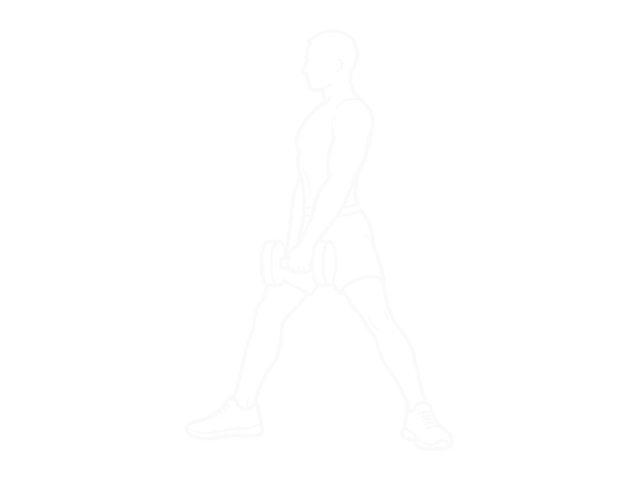 Dumbbell Sumo Pull Through — End