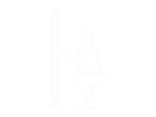 Dumbbell Supported Squat — End