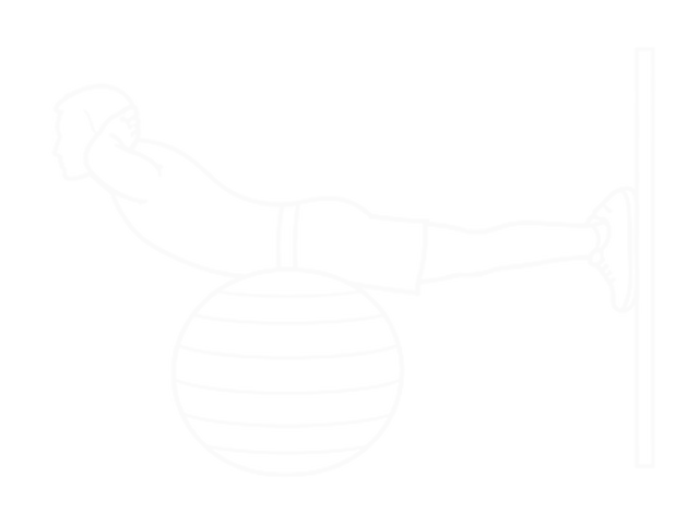 Exercise Ball Back Extension with Hands Behind Head — End