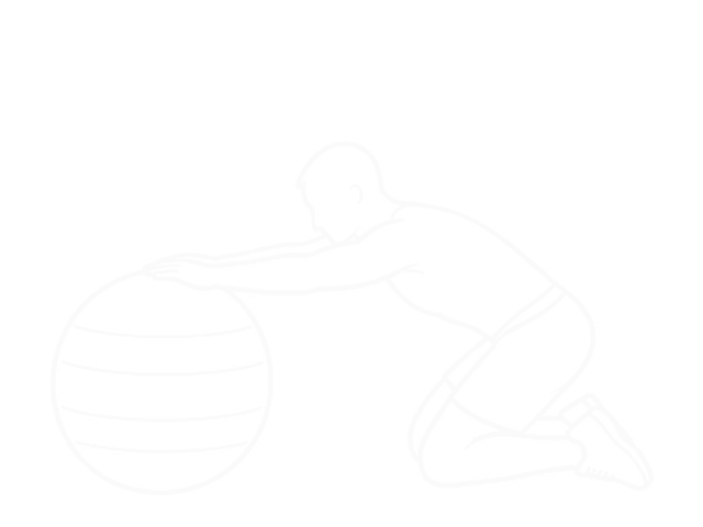 Exercise Ball Lat Stretch — 끝