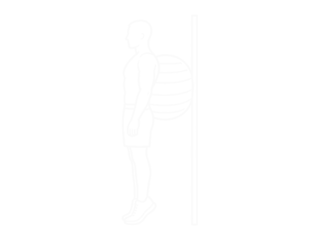 Exercise Ball on the Wall Calf Raise — 끝