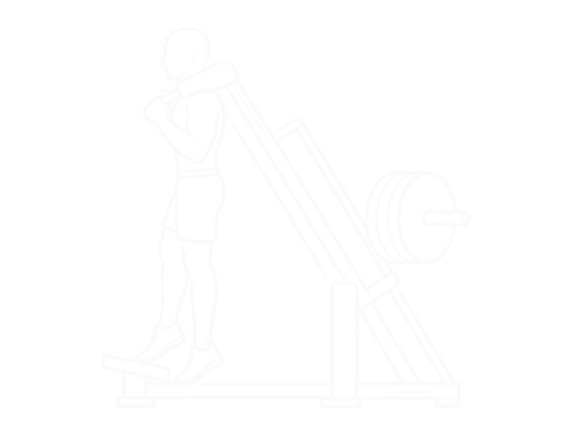 Hack One-Leg Calf Raise — End