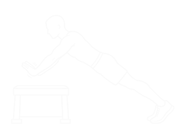 Incline Push Up Depth Jump — End