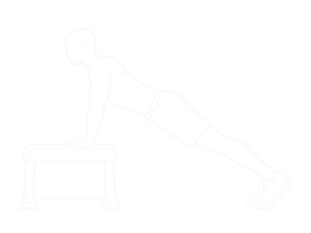 Incline Scapula Push Up — End