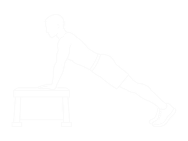 Incline Scapula Push Up — Start