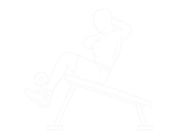 Incline Twisting Sit-Up — End