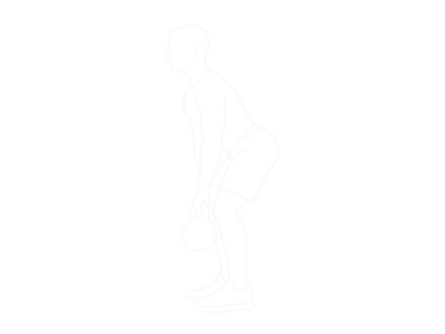 Alternating Kettlebell Hang Clean — Start