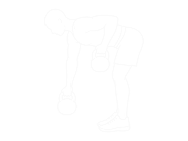 Alternating Kettlebell Row — Start