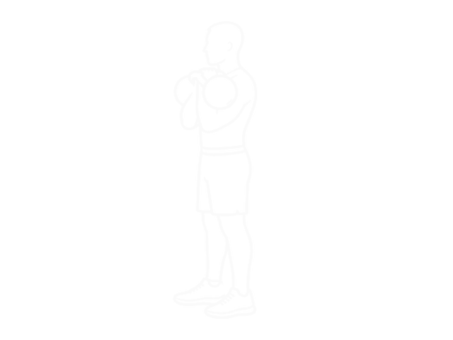 Kettlebell Front Squat — Start