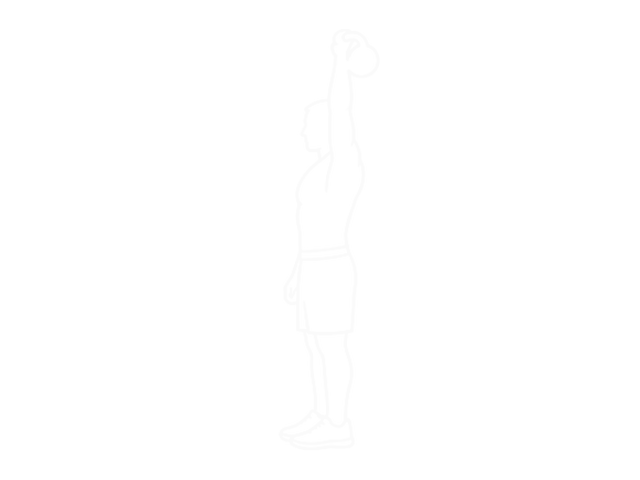 One-Arm Kettlebell Push Press — 끝