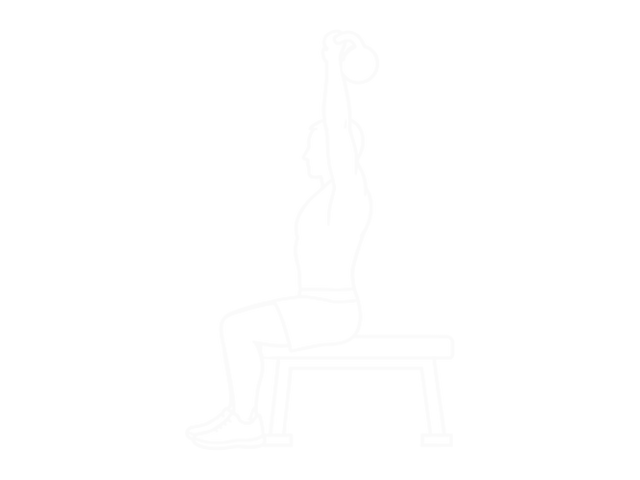 Seated Kettlebell Press — 끝