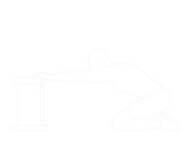 Kneeling Lat Stretch — 끝