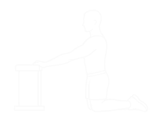 Kneeling Lat Stretch — 시작