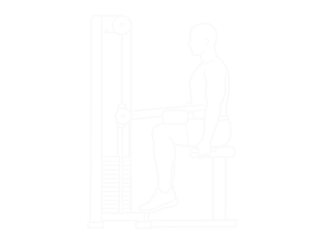 Seated Calf Raise Machine — End