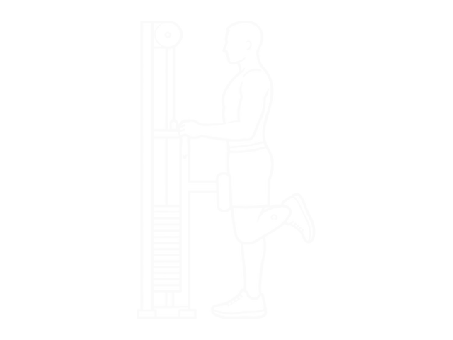 Standing Machine Leg Curl — End