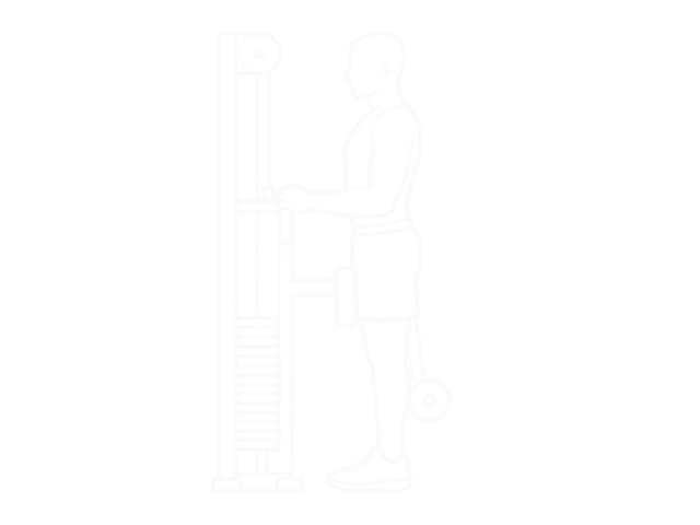 Standing Machine Leg Curl — Start