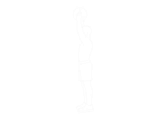 Medicine Ball Catch and Overhead Throw — End