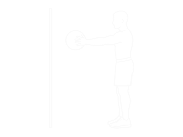 Medicine Ball Chest Pass — End