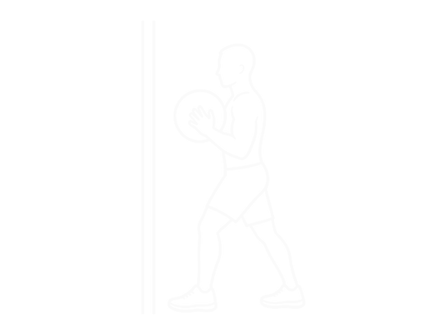 Medicine Ball Chest Push Multiple Response — Start