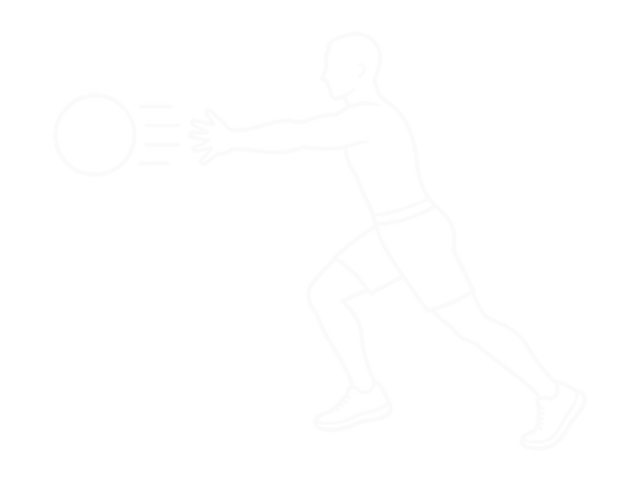 Medicine Ball Chest Push with Run Release — End