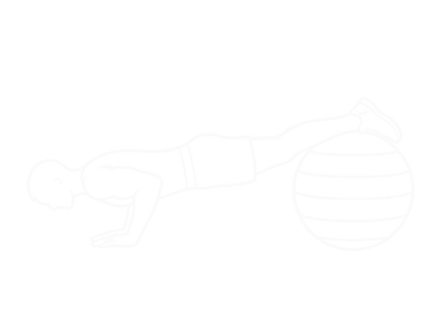 Narrow Push-Up on Exercise Ball — End