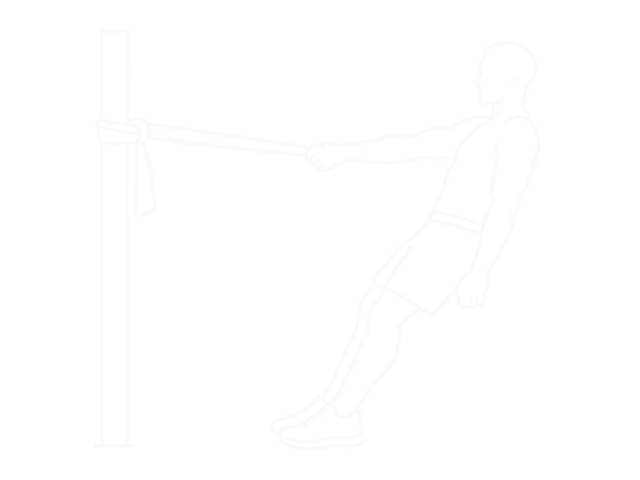 One-Arm Towel Row — Start