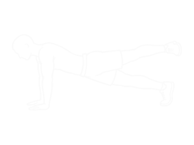 Outside Leg Kick Push-Up — End