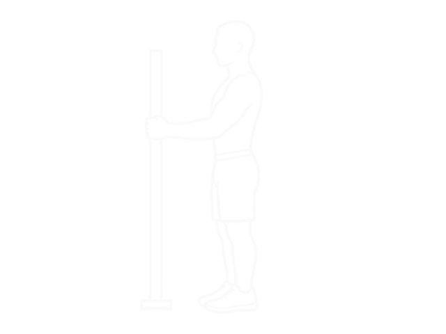 Potty Squat with Support — Start