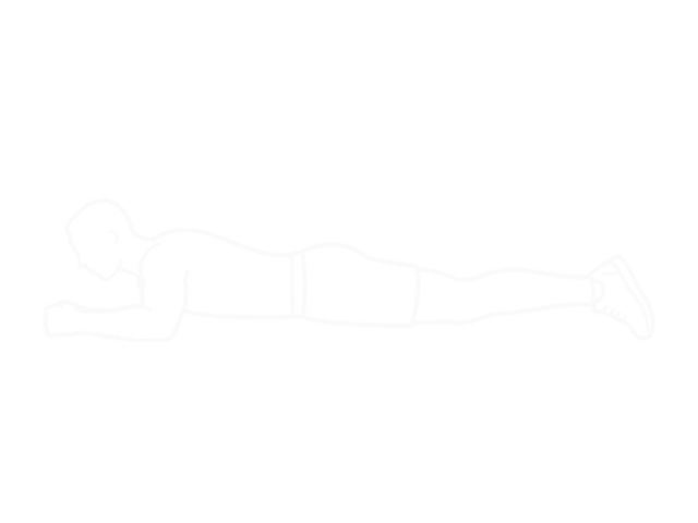 Prone Leg Raise — Start